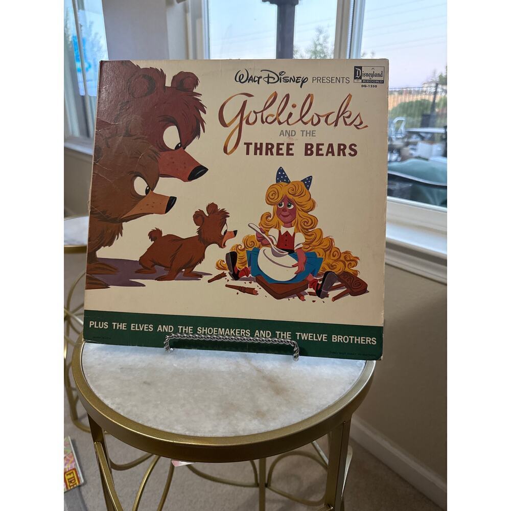 Walt Disney Disneyland Records LP –Goldilocks & Three Bears + Elves & Shoemakers